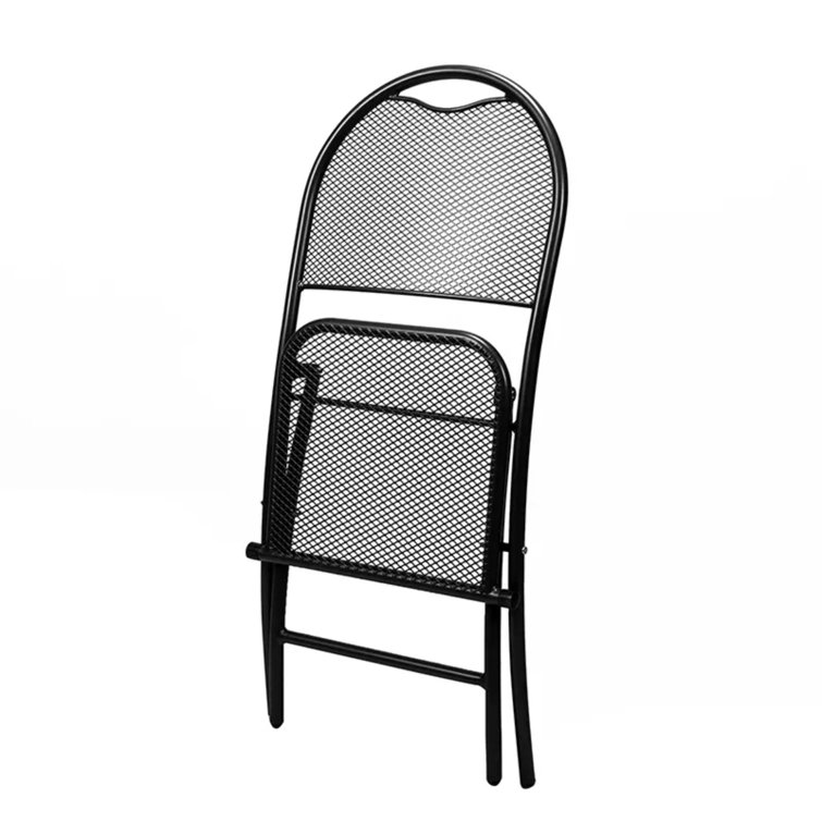 Red Barrel Studio® Cyndee Courtyard Iron Net Desk and Chair Set